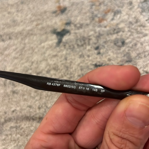 Ray-Ban Aviators in Transparent brown and purple polar lens - Picture 3 of 7